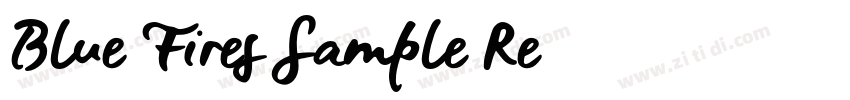 Blue Fires Sample Re字体转换